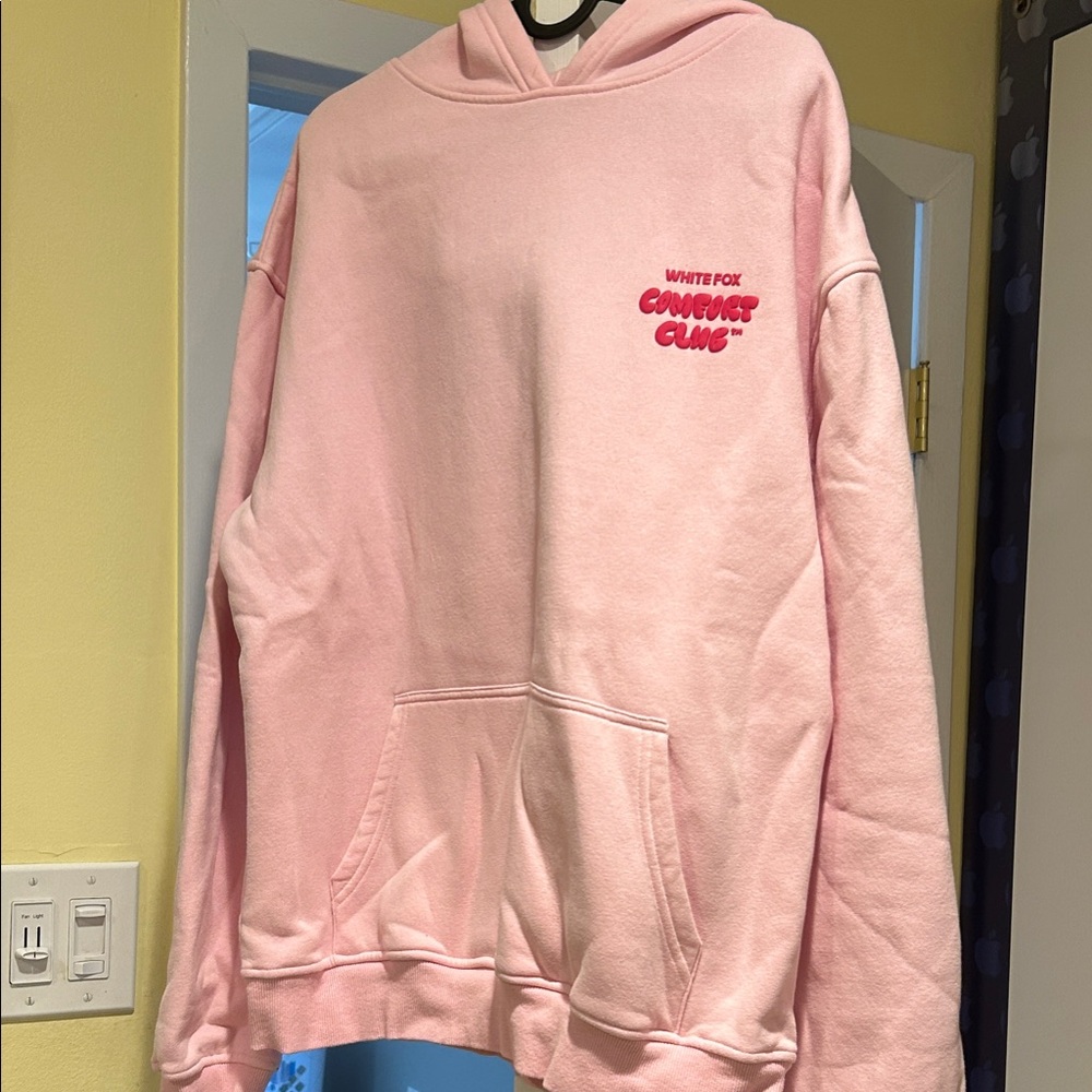 White Fox Boutique Pink Hoodie Sweater